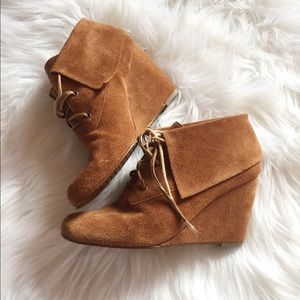 MK Suede Wedges